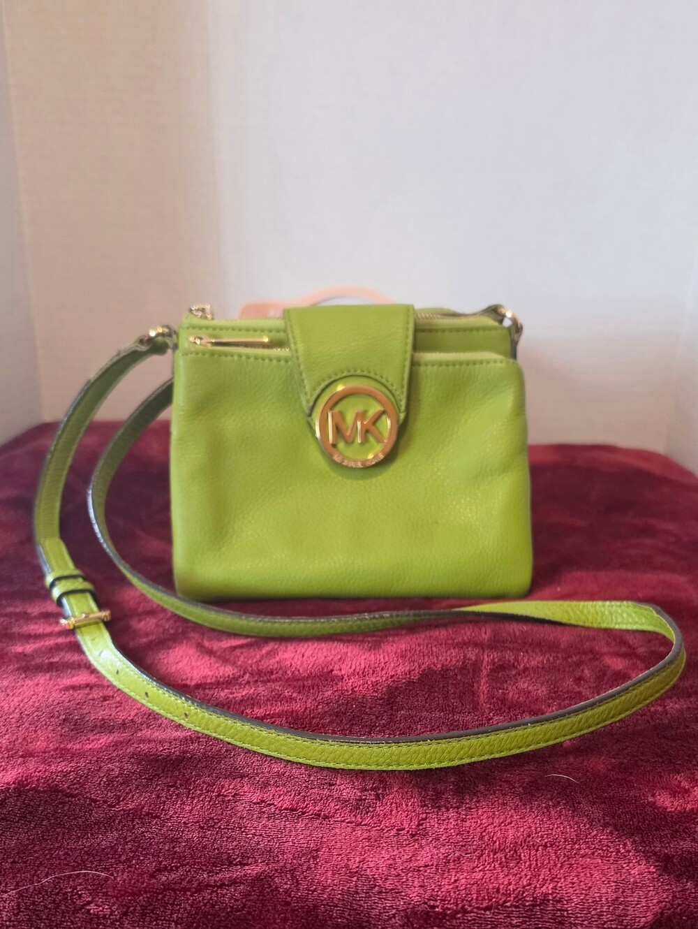 Michael Kors Lime Green Crossbody Bag